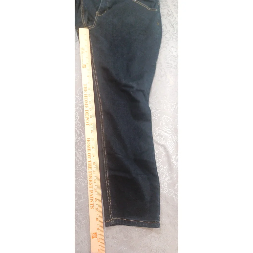 Copperflash Women's Denim Black Stretch Jeans Sz 18W High Rise Skinny